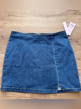 NWT Dark Wash Denim Mini Skirt